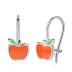 Kids Silver Apple Stud Earrings 30300002