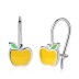 Kids Silver Apple Stud Earrings 30300002