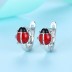 Kids 925 Sterling Silver Ladybug Hoop Earrings 30400001