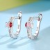 Kids Sterling Silver Fish Zirconia Hoop Earrings 30400008