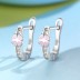 Kids Silver Four Leaf Clover Hoop Earrings 30400009