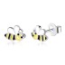 Kids Silver Bees Stud Earrings 30700004