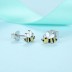 Kids Silver Bees Stud Earrings 30700004