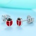 Kids Silver Ladybug Stud Earrings 30700006