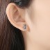 Kids Silver Black Cat Kitty Stud Earrings 30700007