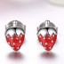 Kids Silver Strawberry Stud Earrings 30700008