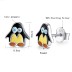 Kids Silver Penguin Stud Earrings 30700009