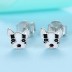 Kids Silver Dog Puppy Stud Earrings 30700011