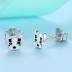 Kids Silver Dog Puppy Stud Earrings 30700011