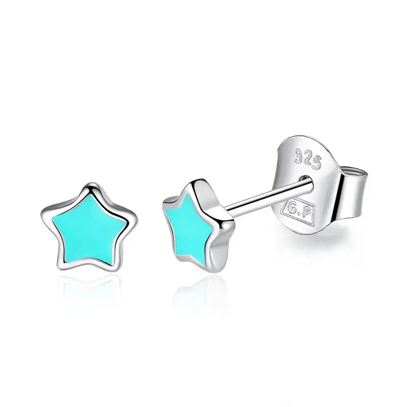 Kids Silver Stars Stud Earrings 30700012