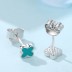 Kids Silver Four Leaf Clover Stud Earrings 30700017