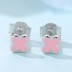 Kids Silver Four Leaf Clover Stud Earrings 30700017