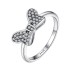 925 Sterling Silver Kids CZ Bow Rings 31000003