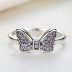 925 Sterling Silver Kids CZ Bow Rings 31000003