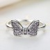 925 Sterling Silver Kids CZ Bow Rings 31000003