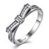 925 Sterling Silver Kids CZ Bow Rings 31000005