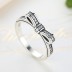 925 Sterling Silver Kids CZ Bow Rings 31000005