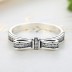925 Sterling Silver Kids CZ Bow Rings 31000005