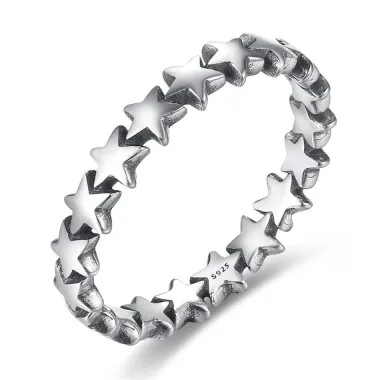 925 Sterling Silver Kids Stars Rings 31000006