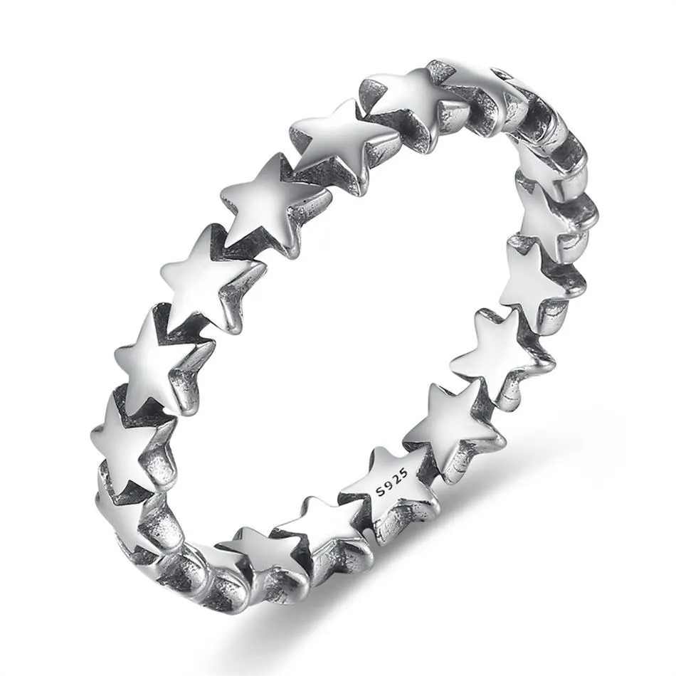 925 Sterling Silver Kids Stars Rings 31000006