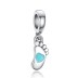 925 Sterling Silver Kids Foot Charm Pendants 31100001