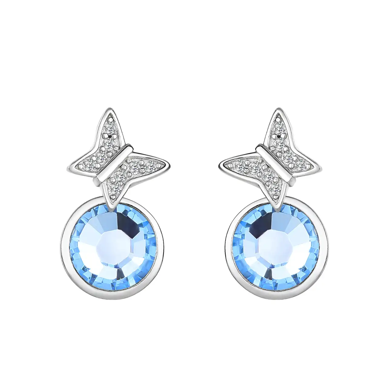 Crystals from Swarovski Butterfly Cubic Zirconia Stud Earring 40200006