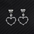 Cubic Zirconia Love Heart Star Stud Earring 40200009