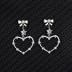 Cubic Zirconia Love Heart Star Stud Earring 40200009