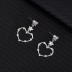 Cubic Zirconia Love Heart Star Stud Earring 40200009
