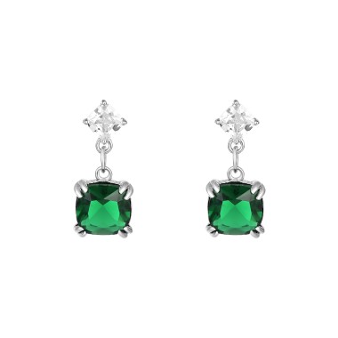 Cubic Zirconia Square Stud Earring 40200010