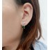 Cubic Zirconia Square Stud Earring 40200010