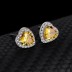 Austrian Crystals Cubic Zirconia Heart Stud Earring 40200012