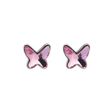 Austrian Crystals Butterfly Stud Earring 40200013
