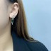 Cubic Zirconia Geometric Stud Earring 40200014