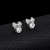 Cubic Zirconia Bow Stud Earring 40200017