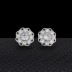 Cubic Zirconia Camellia Stud Earring 40200021