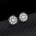 Cubic Zirconia Camellia Stud Earring 40200021