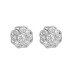 Cubic Zirconia Camellia Stud Earring 40200021