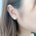 Cubic Zirconia Camellia Stud Earring 40200021