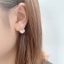 Cubic Zirconia Moon Stud Earring 40200023