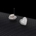 Cubic Zirconia Love Heart Stud Earring 40200024