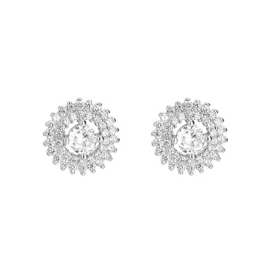 Cubic Zirconia Flower Stud Earring 40200025