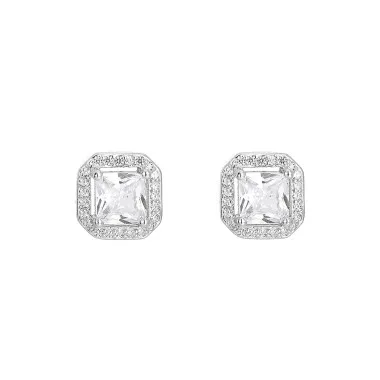 Cubic Zirconia Square Stud Earring 40200028