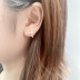 Cubic Zirconia Cross Stud Earring 40200032