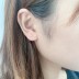 Cubic Zirconia Smile Stud Earring 40200036