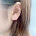 Cubic Zirconia Smile Stud Earring 40200036