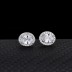 Silver Cubic Zirconia Oval Stud Earring 40200037