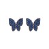 Cubic Zirconia Butterfly Stud Earring 40200042