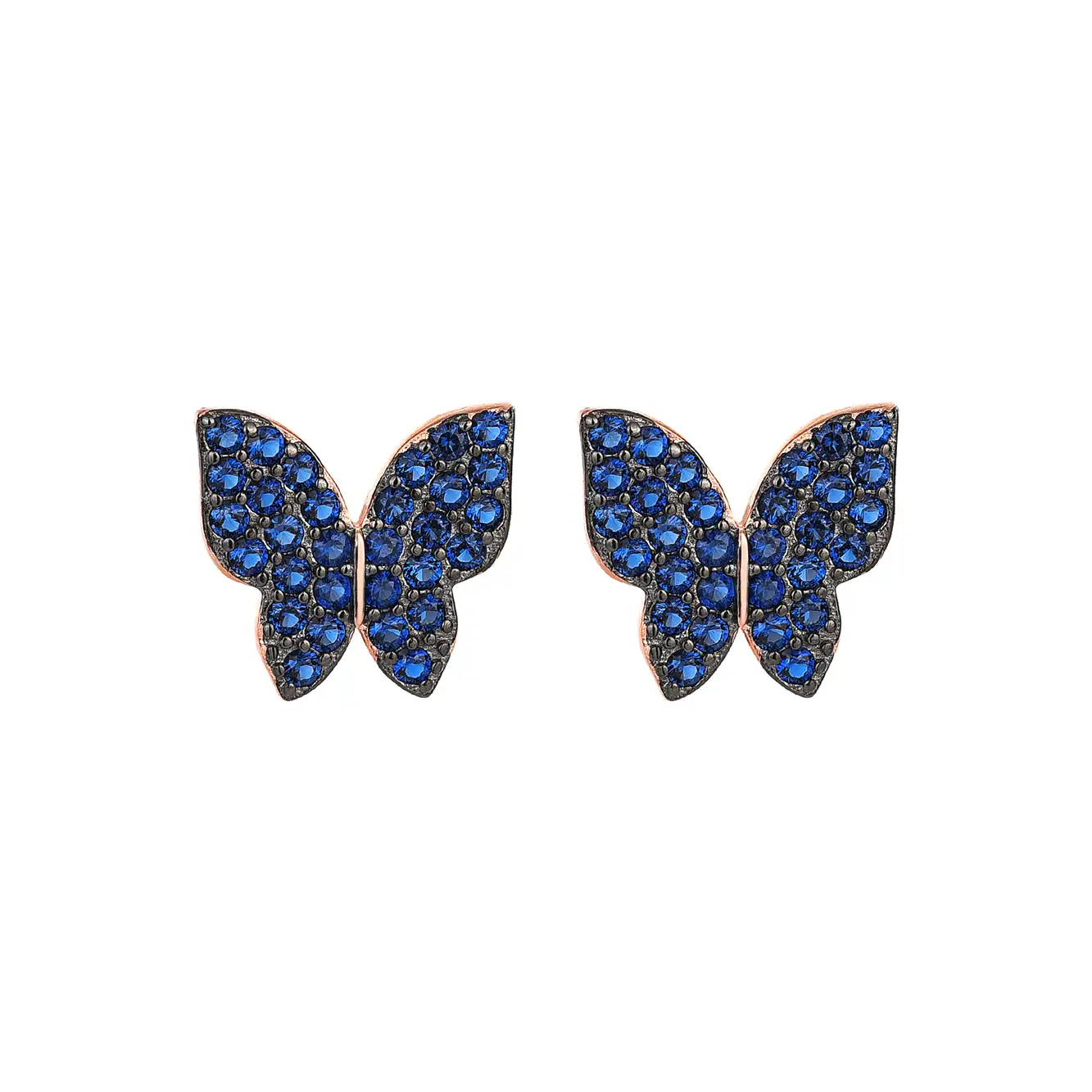 Cubic Zirconia Butterfly Stud Earring 40200042