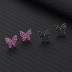 Cubic Zirconia Butterfly Stud Earring 40200043